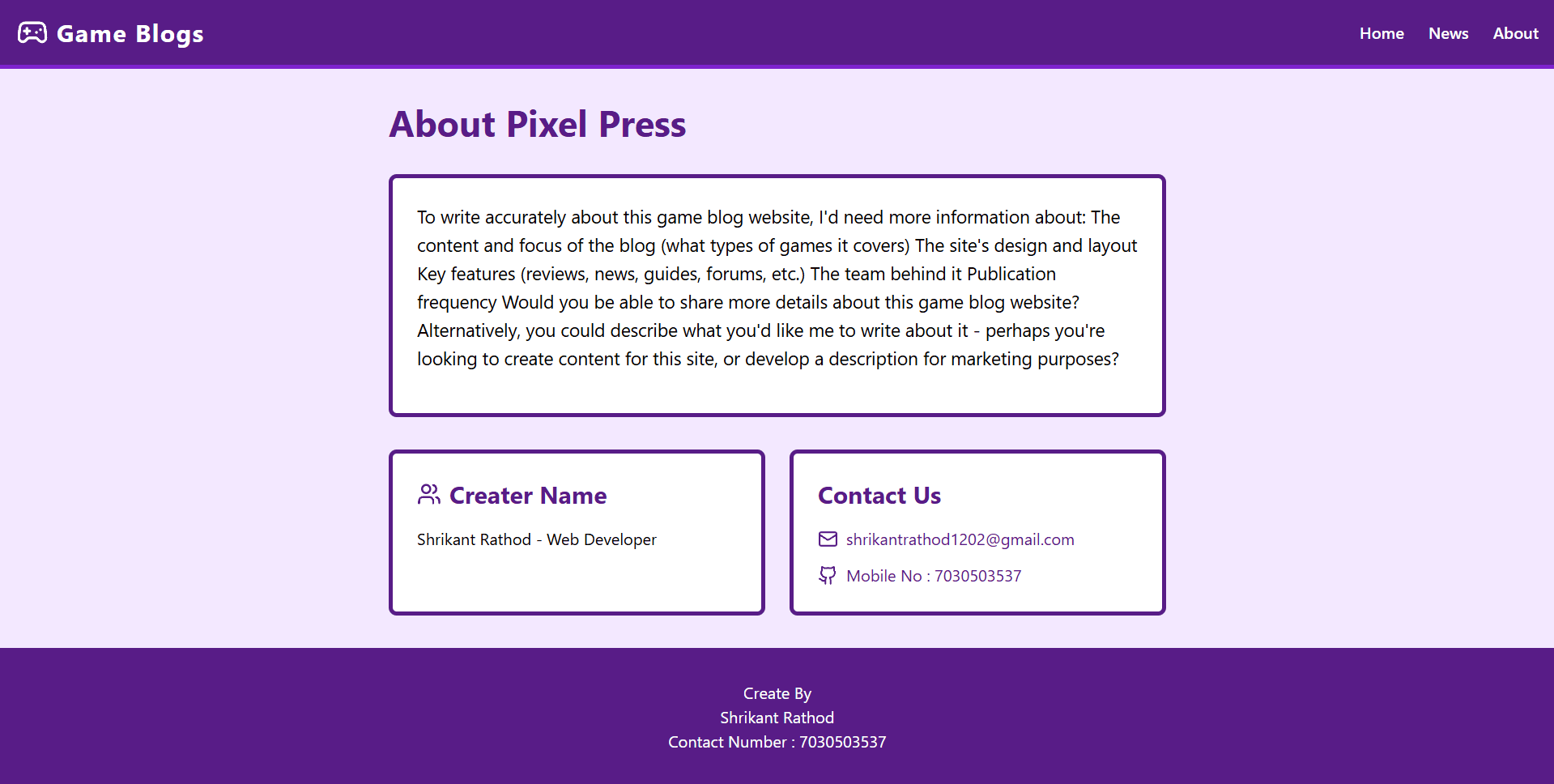 Game Blogging