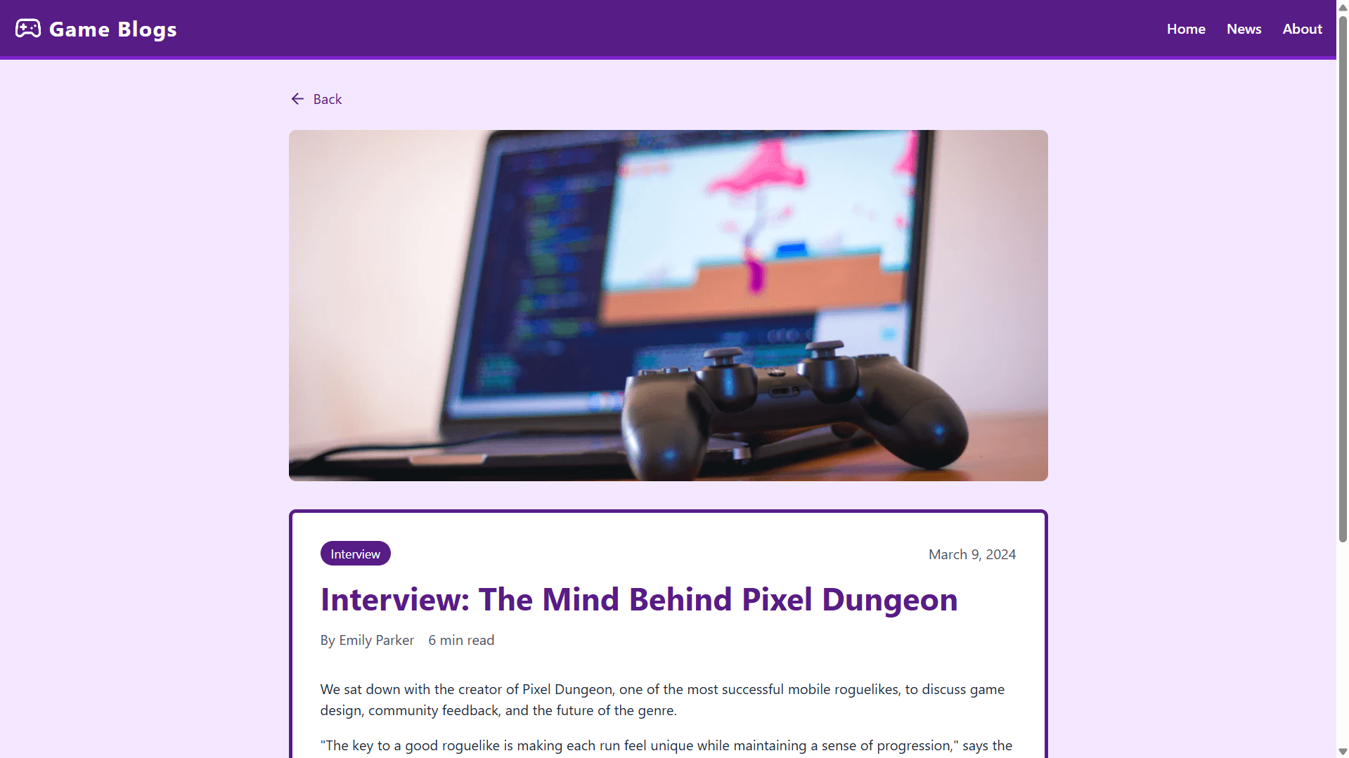 Game Blogging