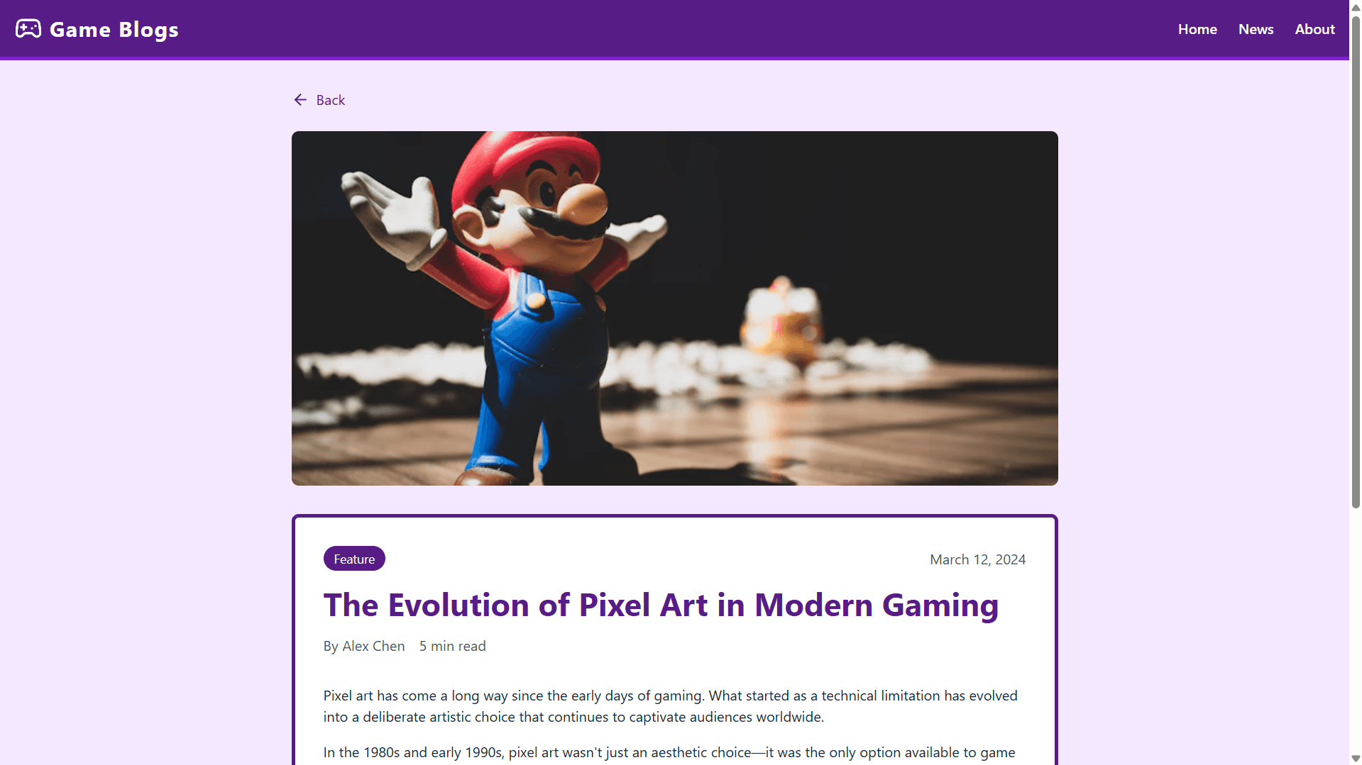 Game Blogging