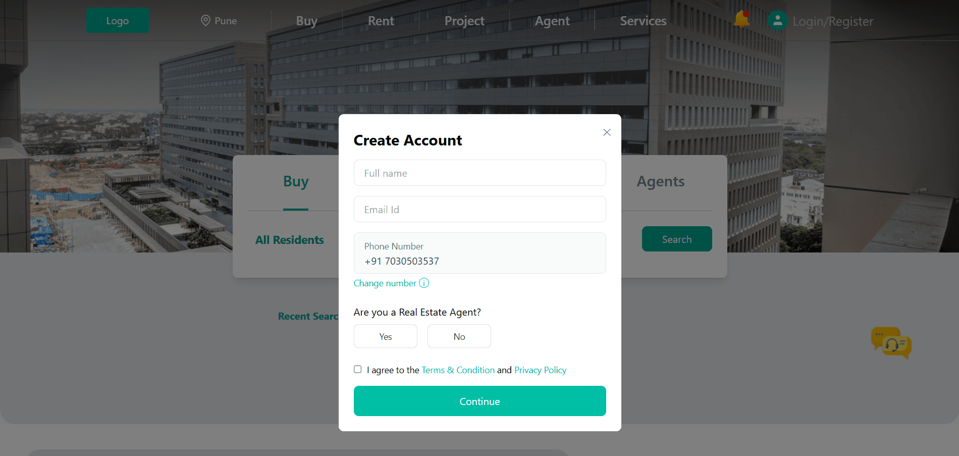 Real Estate Customer